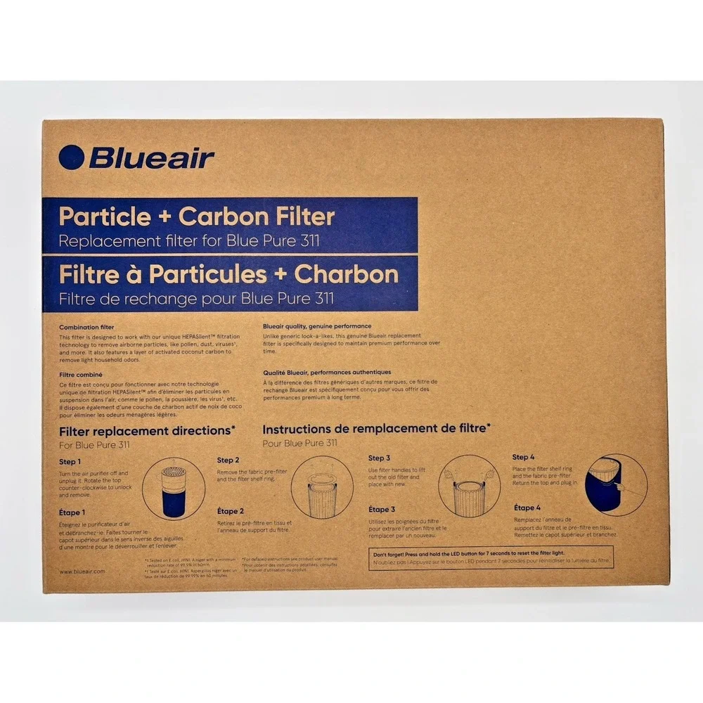 Blueair For Blue Pure 311 Particle + Carbon Filter Replacement NIB